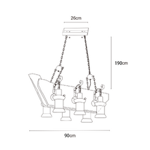 Debra Ship Pine Wood 6-Light Pendant Light